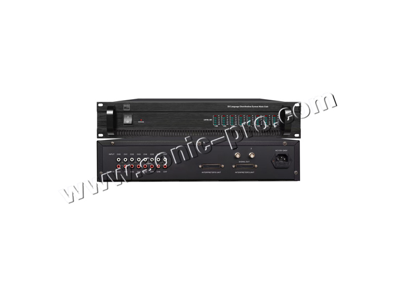 TL-9008A八通道同声传译红外线语音分配系统主控机