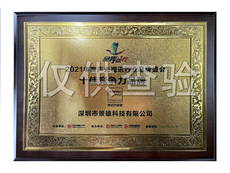 十佳竞争力品牌